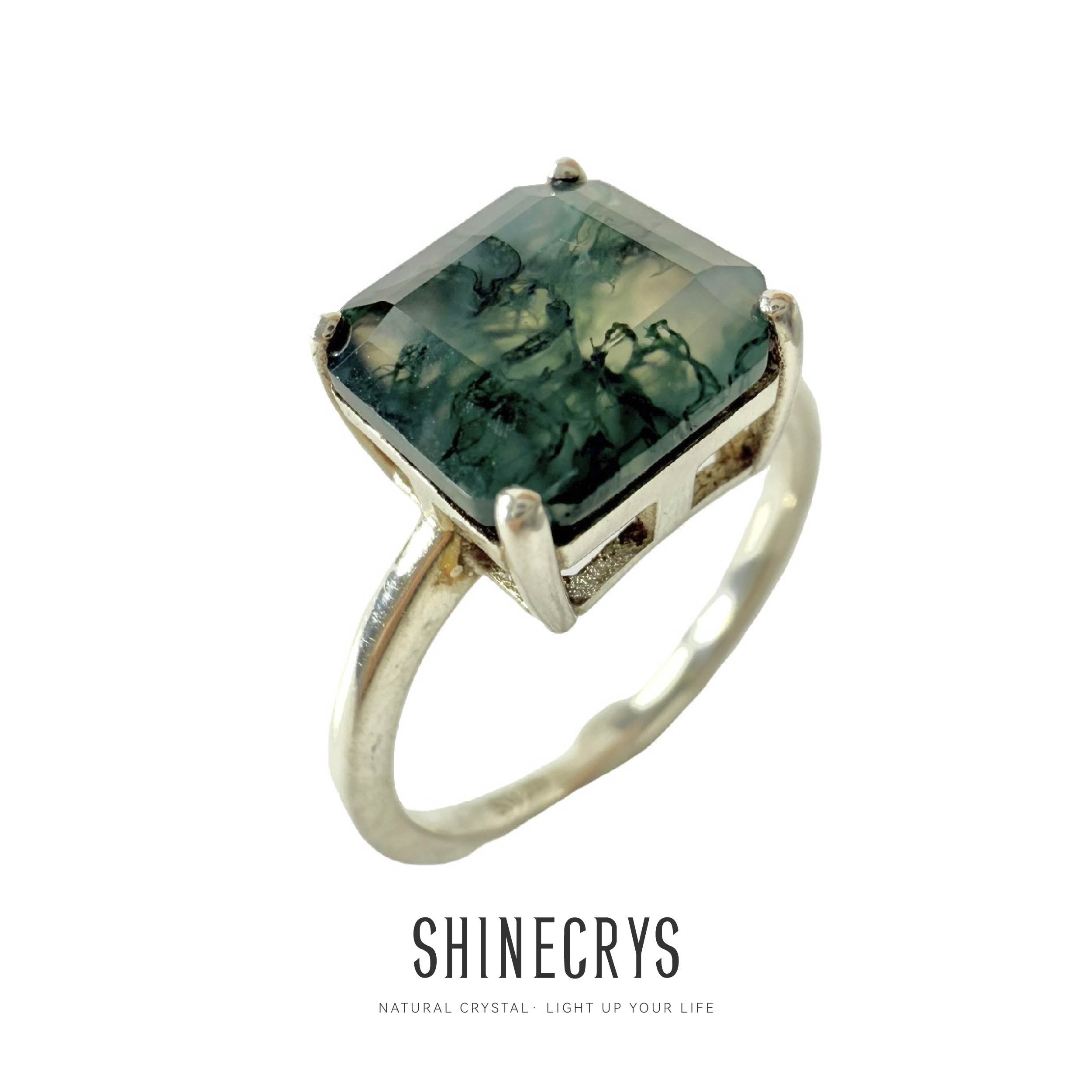 Shinecrys- Aquatic Agate ring