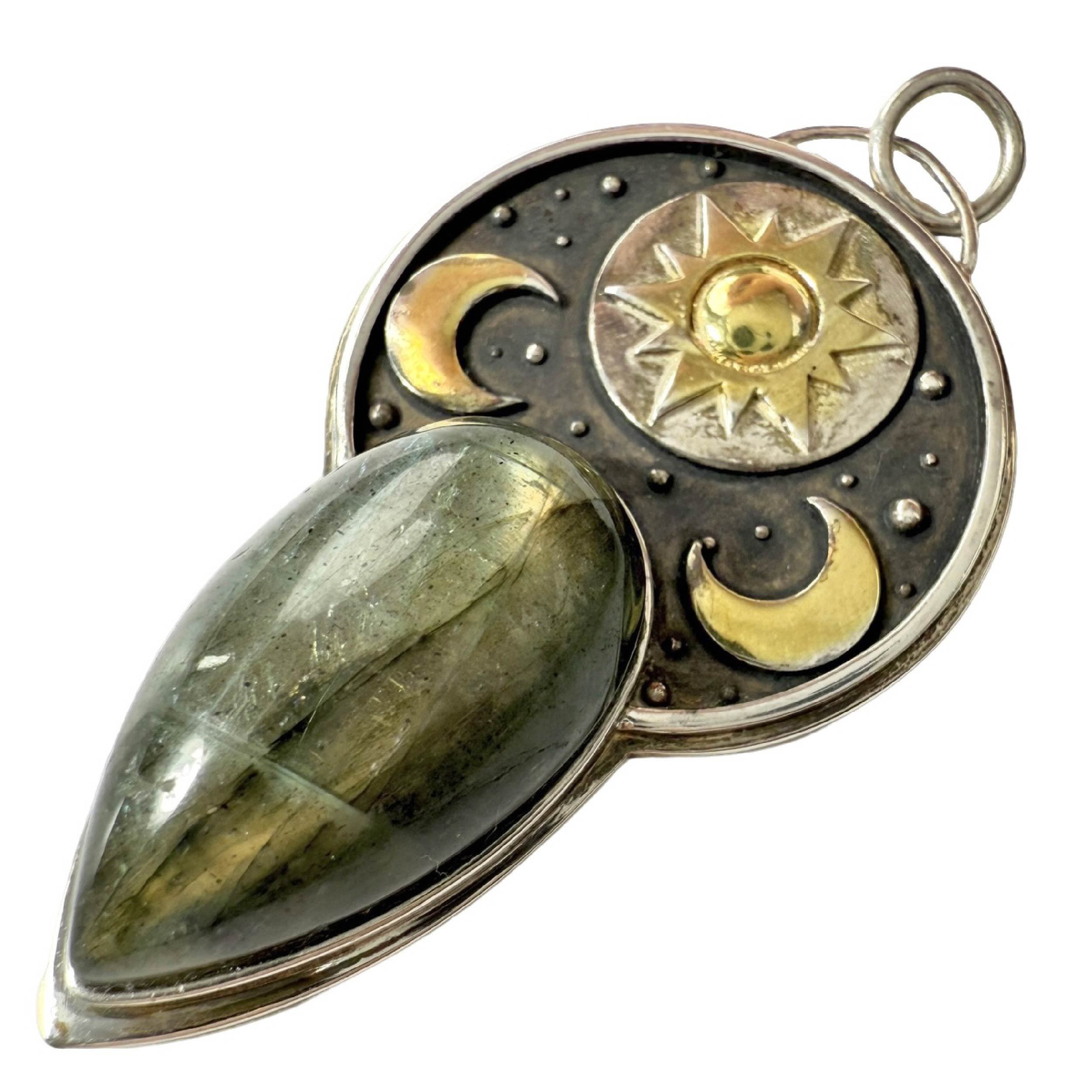 Shinecrys-  labradorite pendant