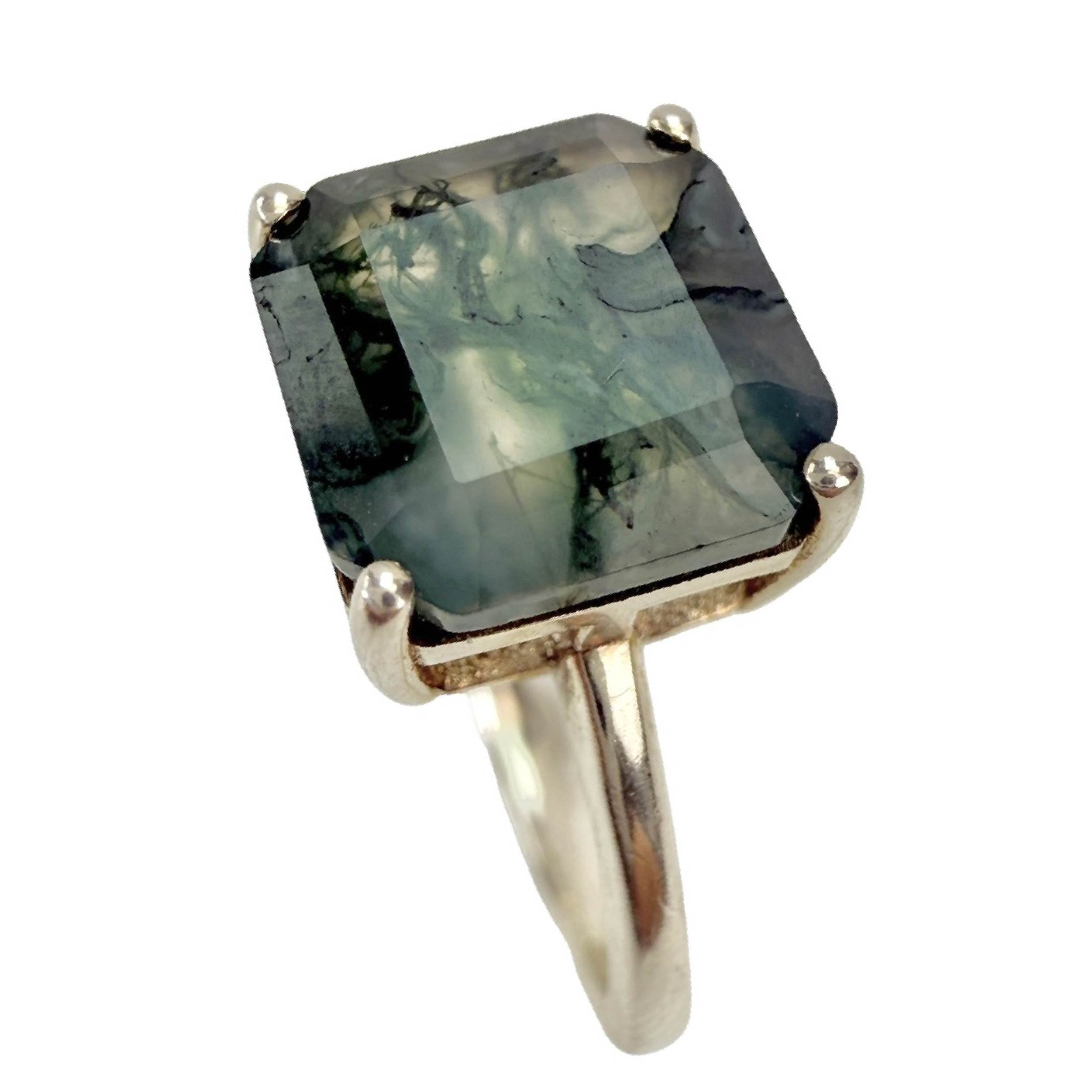 Shinecrys- Aquatic Agate ring