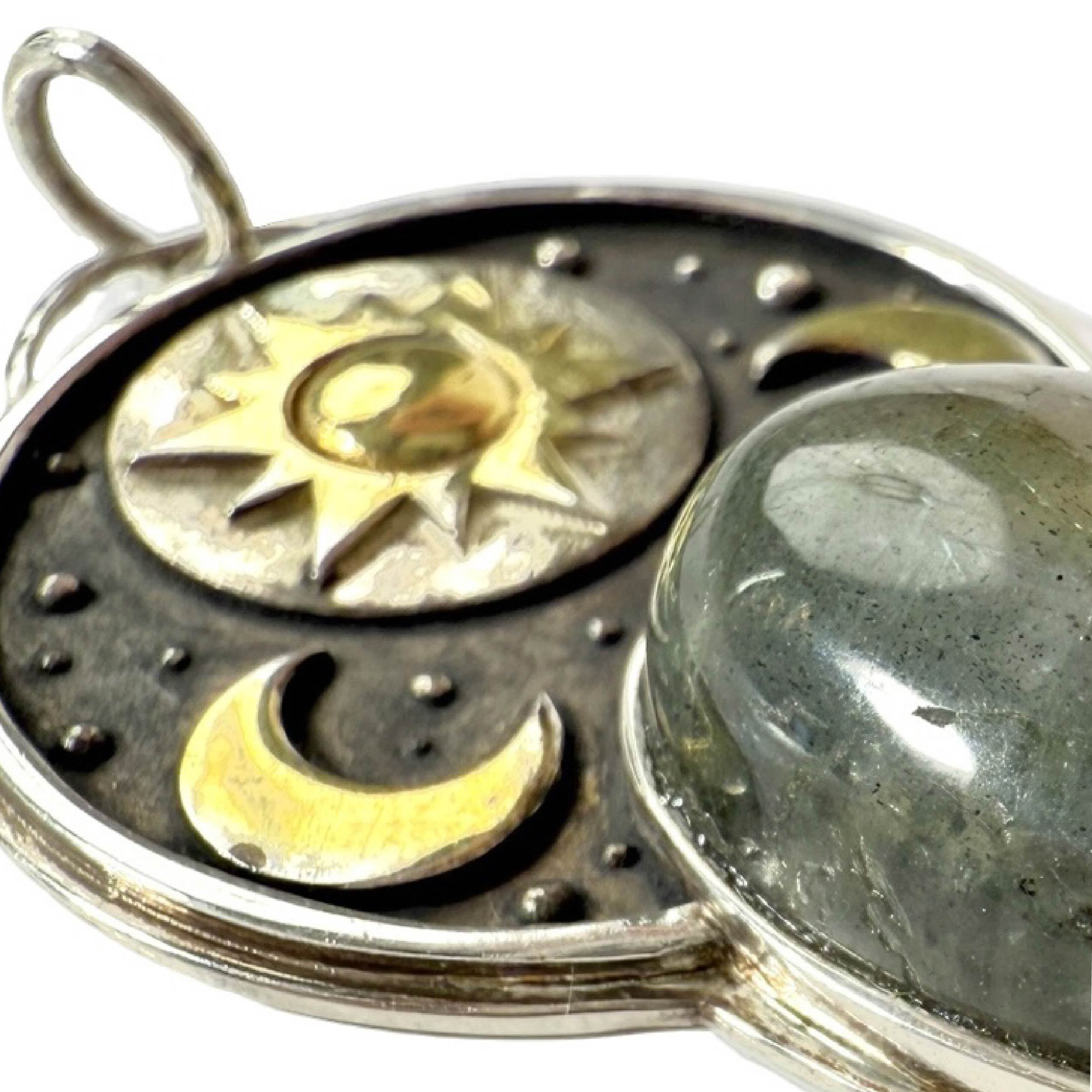 Shinecrys-  labradorite pendant