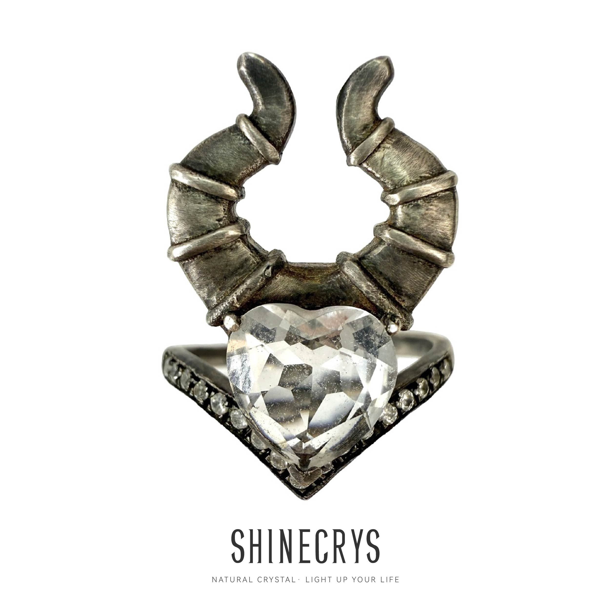 Shinecrys-clear quartz ring