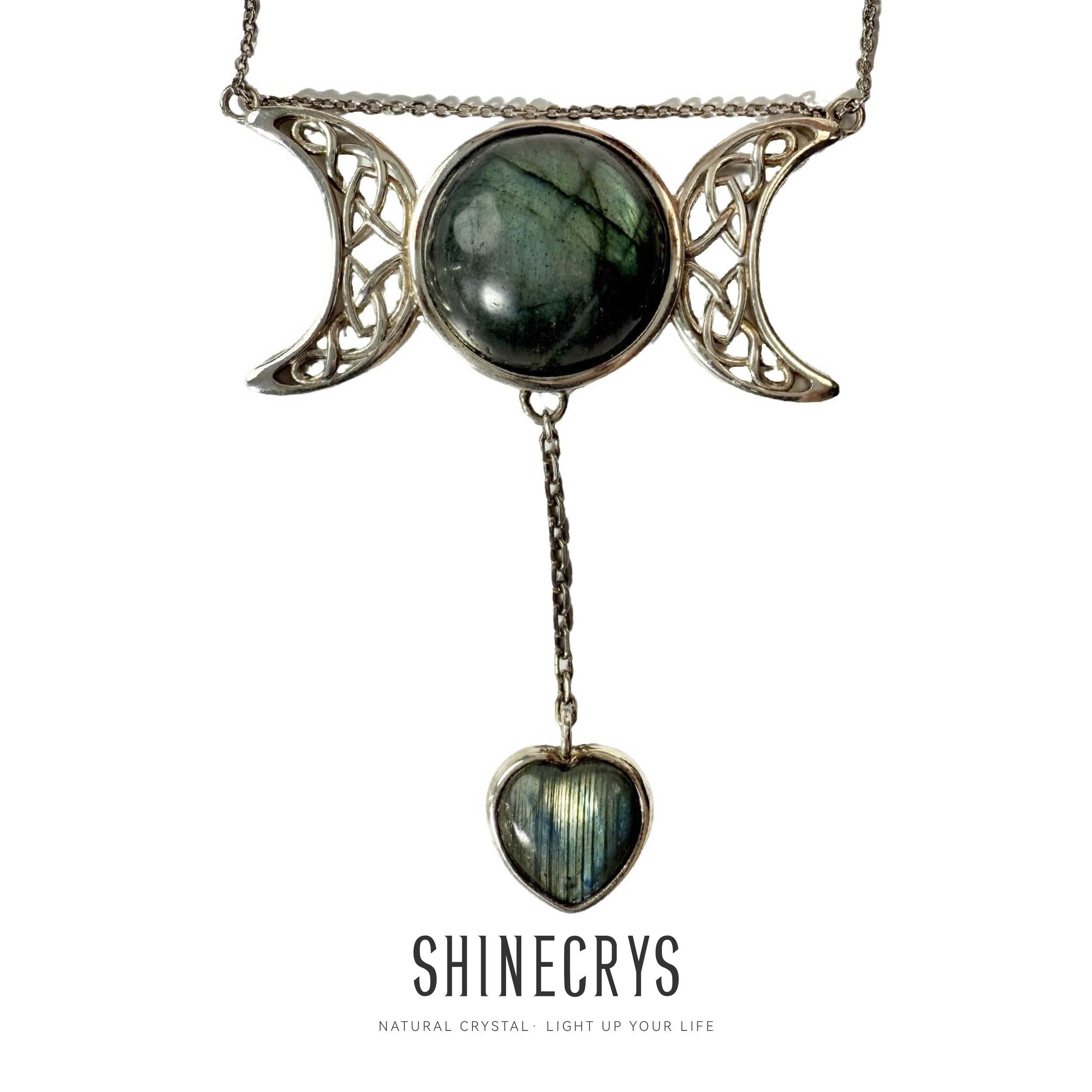 Shinecrys-  labradorite pendant