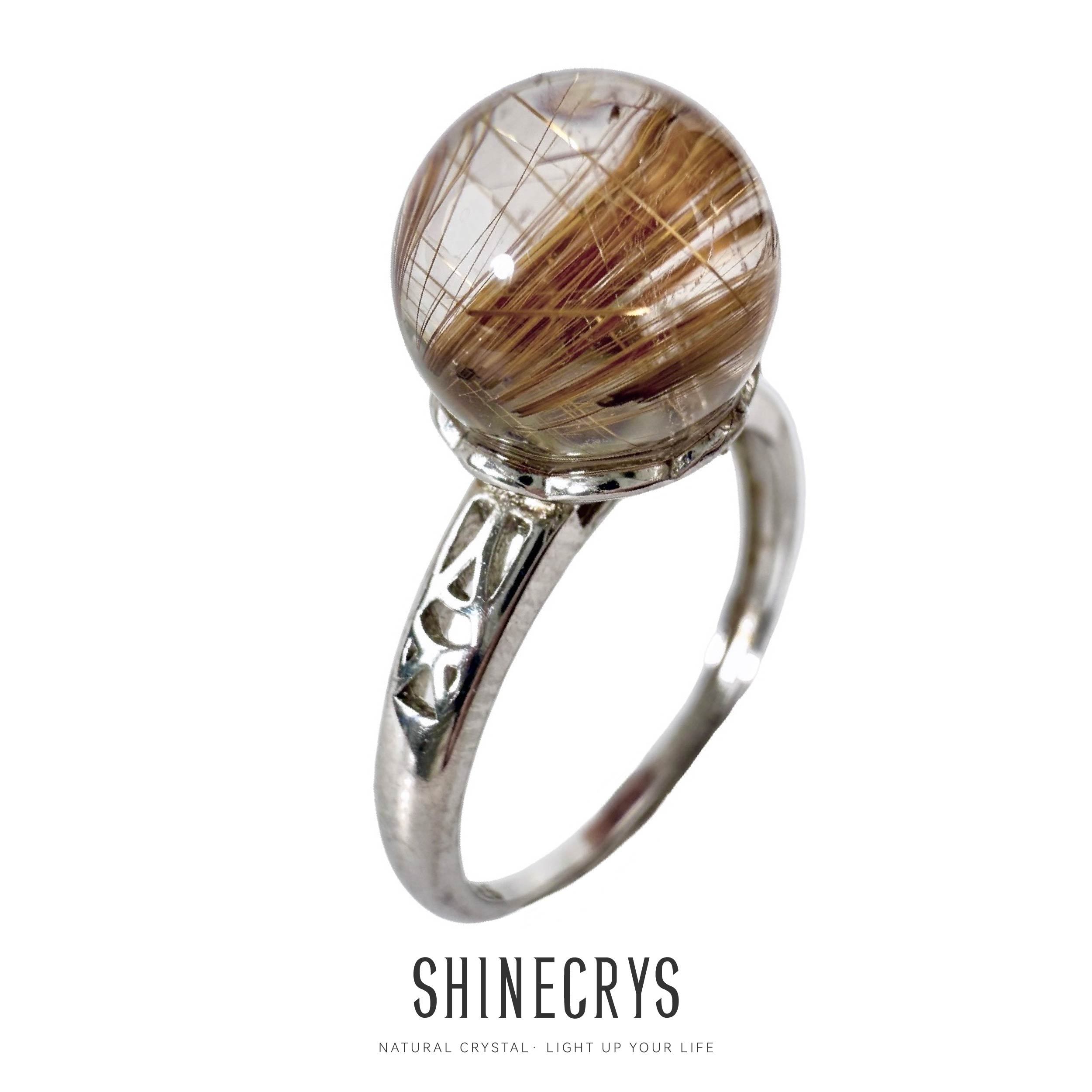 Shinecrys- Titanium quartz ring