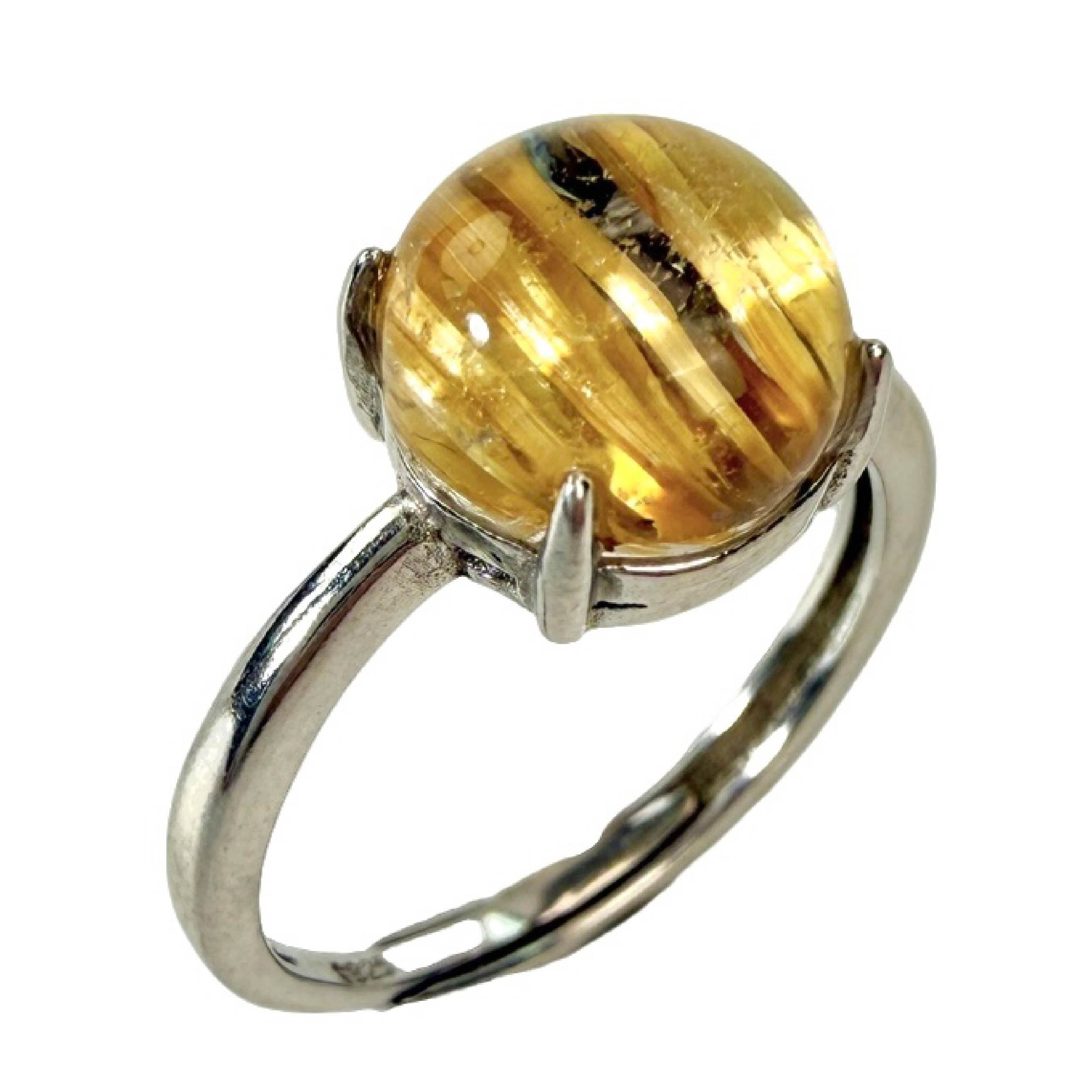 Shinecrys- Titanium quartz ring