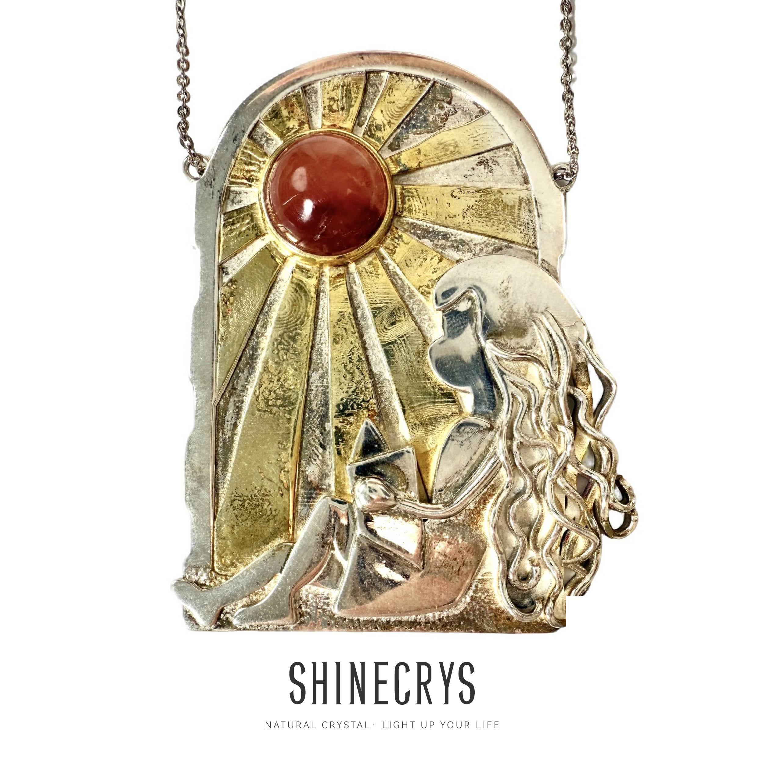 Shinecrys- Red Quartz  pendant