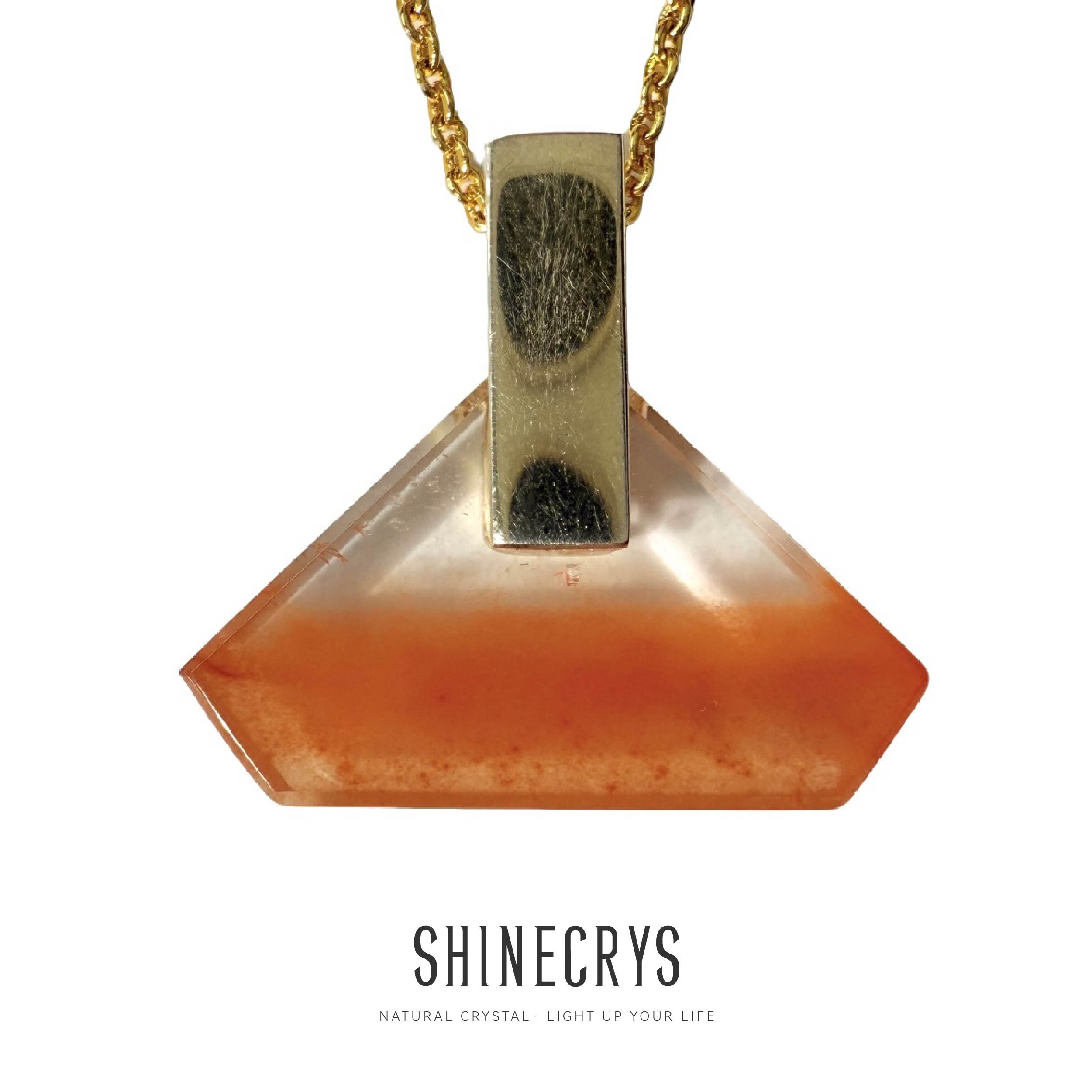 Shinecrys- Red quartz pendant