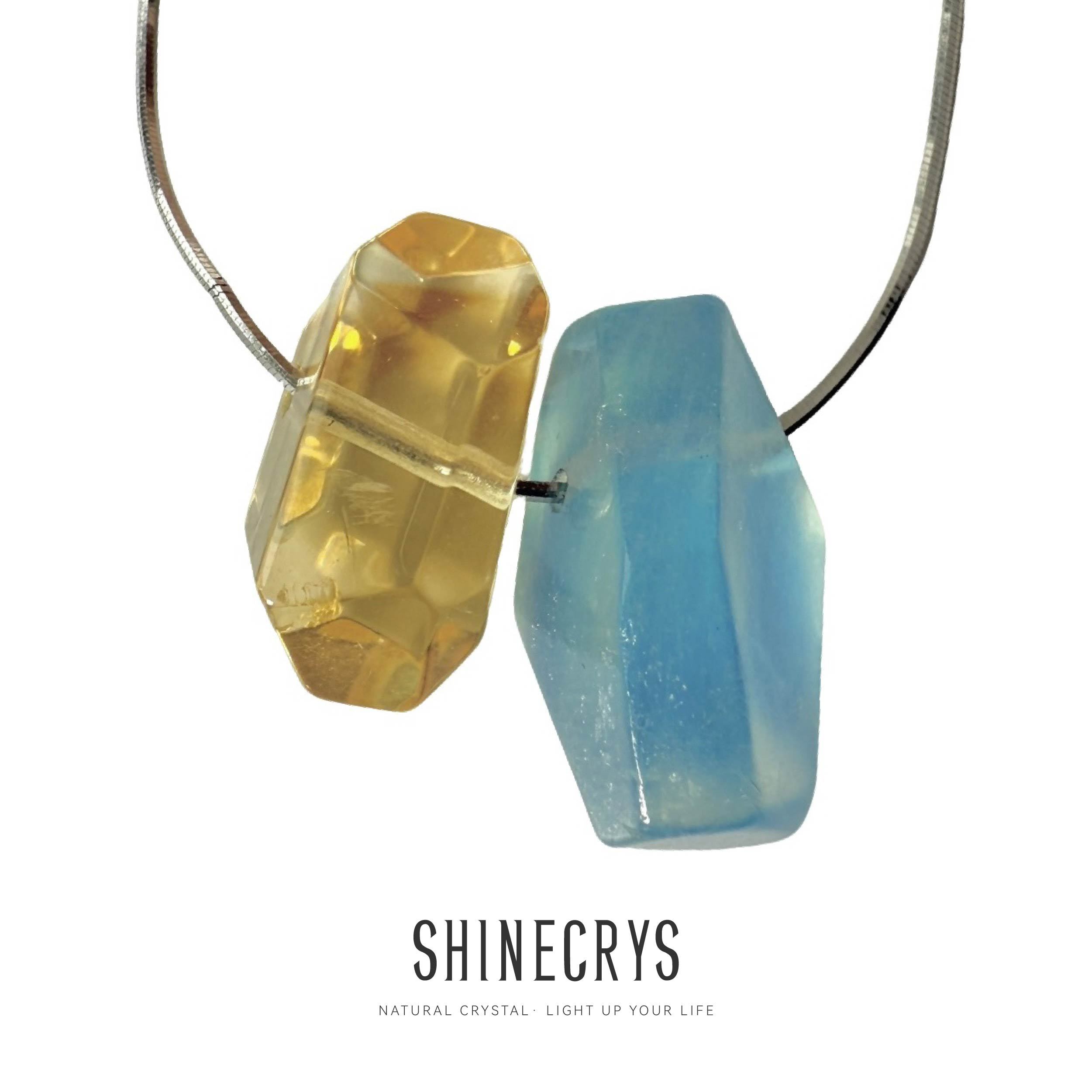 Shinecrys-  aquamarine pendant