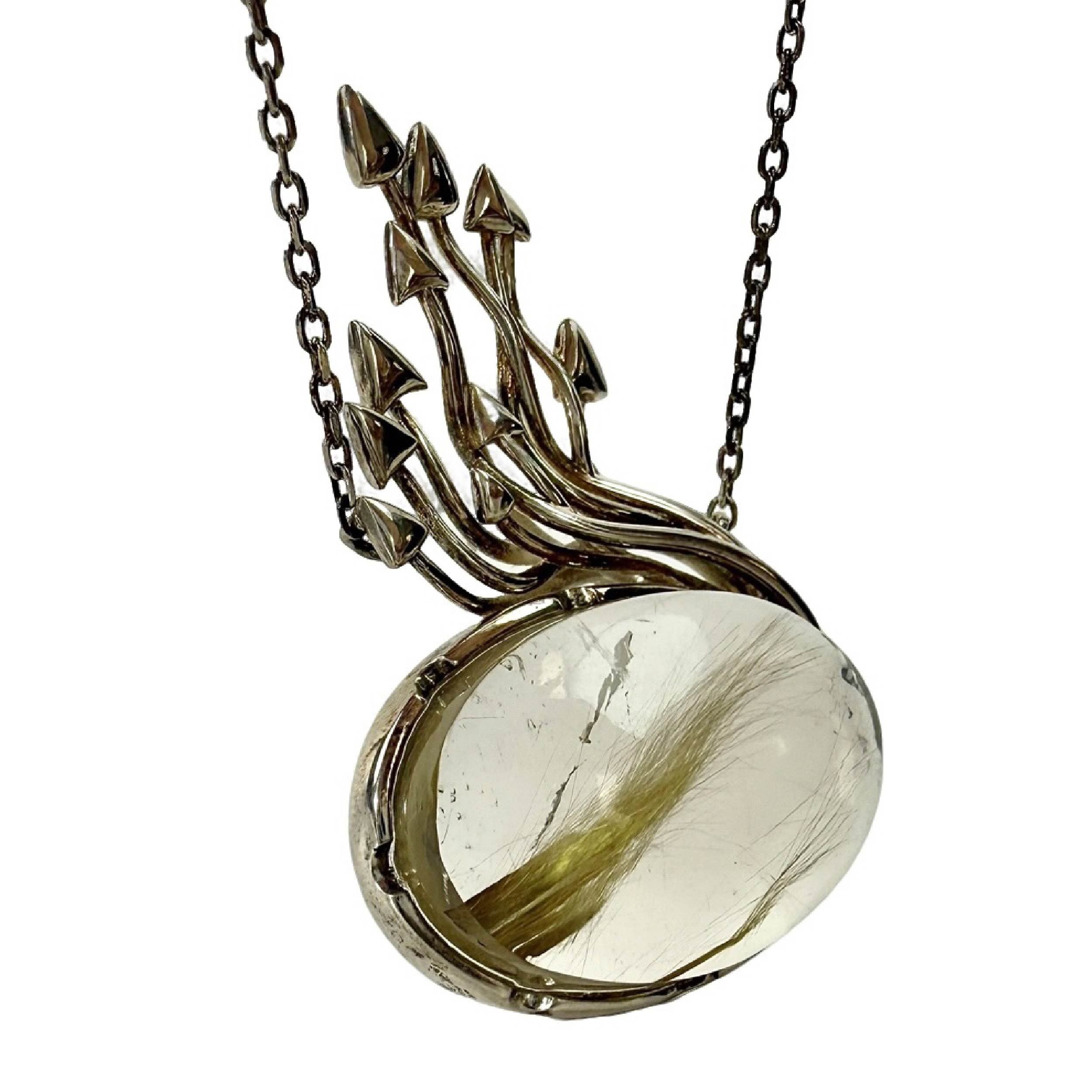 Shinecrys- Golden Rutilated Quartz  pendant