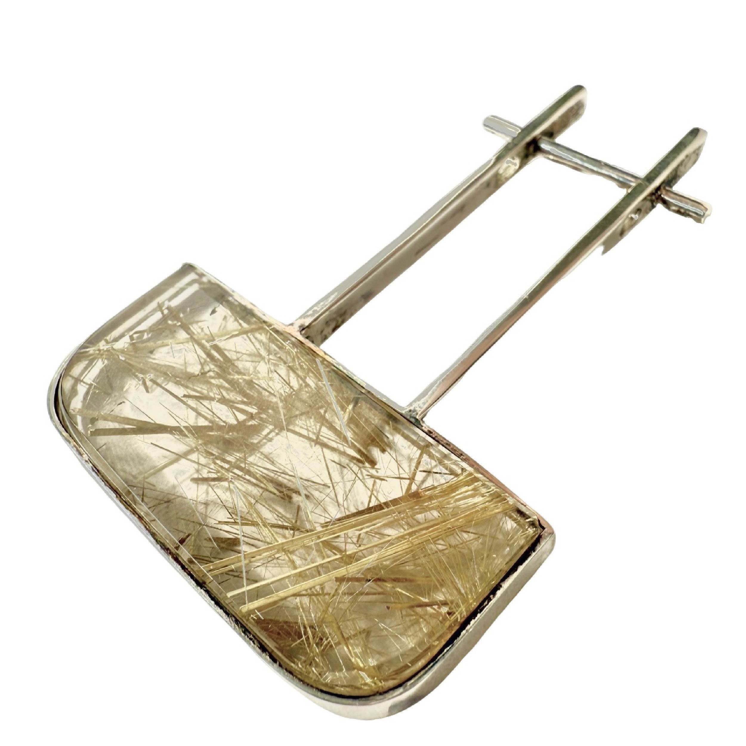 Shinecrys- Golden Rutilated Quartz  pendant