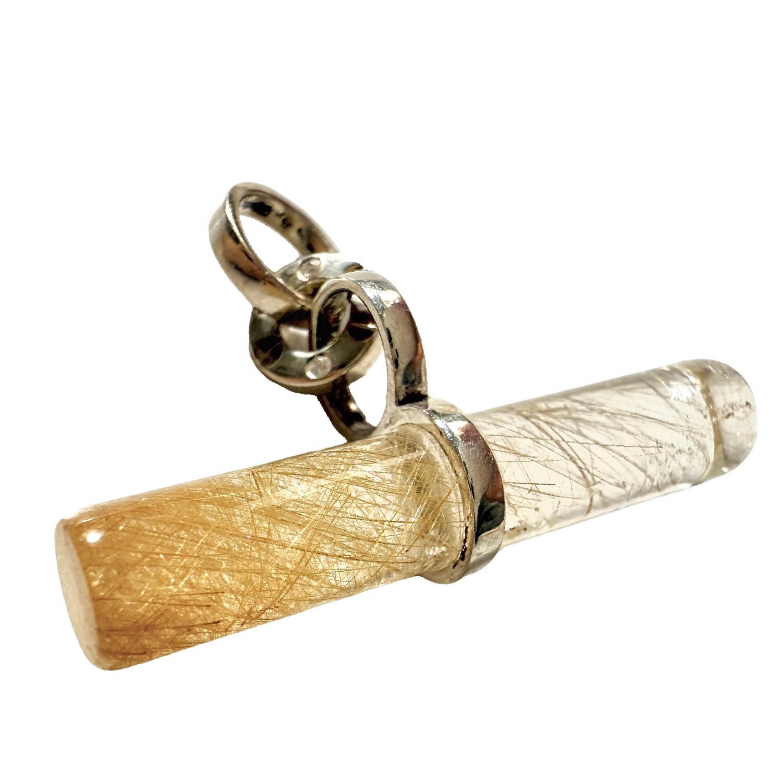 Shinecrys- Golden Rutilated Quartz  pendant