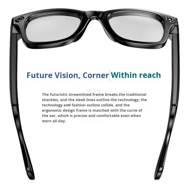 I0021 AI Smart Camera Glasses  4K HD Camera, 800W Pixel, Anti-Shake, Anti-Blue Light, Dual-mic Noise Cancellation, 270mAh Battery  Universal Compatibility