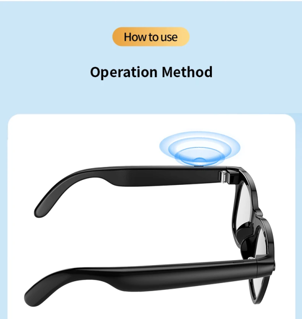I0120 AI Smart Translation Glasses Hands-Free Camera Video Call Music Glasses