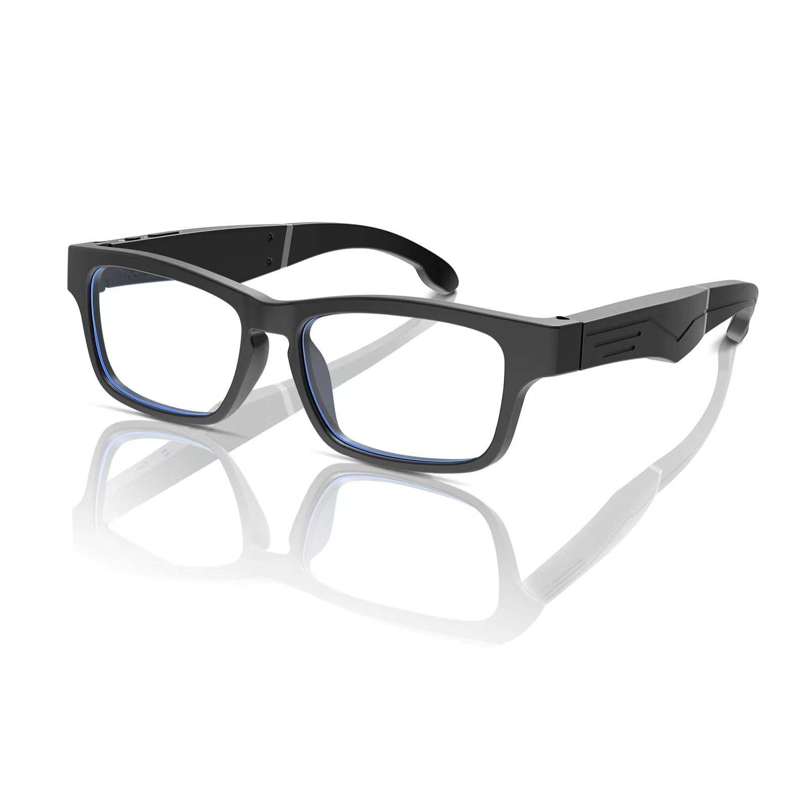 I0011 Smart Glasses  Wireless Audio, Blue Light & UV Protection, Waterproof, BT Call, Music Playback  Universal Compatibility
