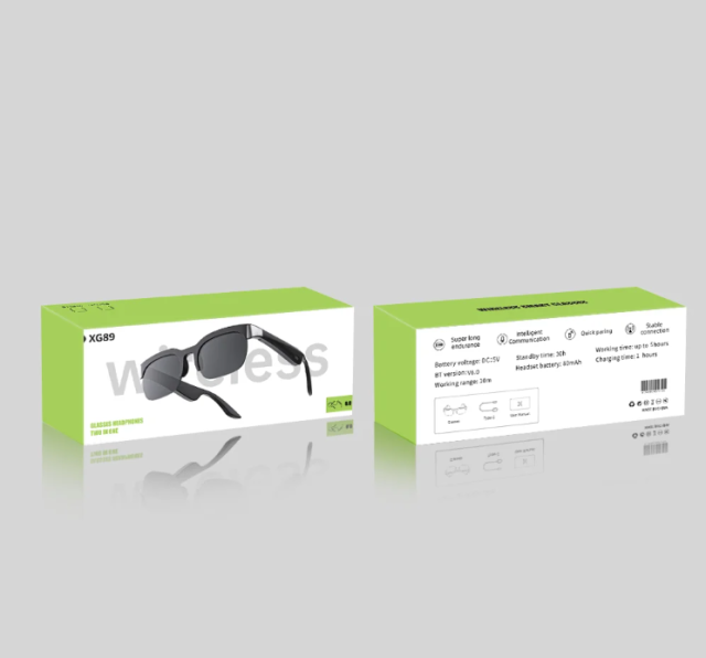 I0100 Smart Sport Sunglasses with Open-Ear Earphones, UV Protection & Wireless Audio Universal Compatibility