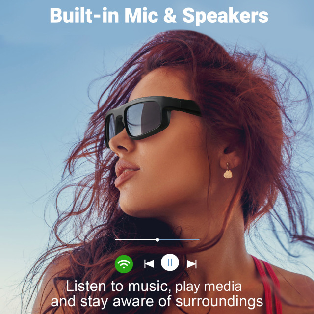 I0012 Smart Glasses  Anti-Blue Light, Wireless Call, Music Playback Universal Compatibility