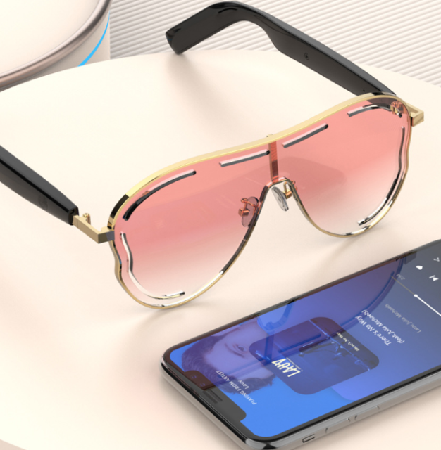 I000159 Smart Sports Sunglasses  UV Protection, Music Playback, HD Call, Open Ear Audio, Bluetooth  Universal Compatibility