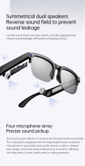 I0102 AI Smart Glasses with Real-time Translation, Dual Camera, 1080P Video & IPX5 Waterproof Universal Compatibility