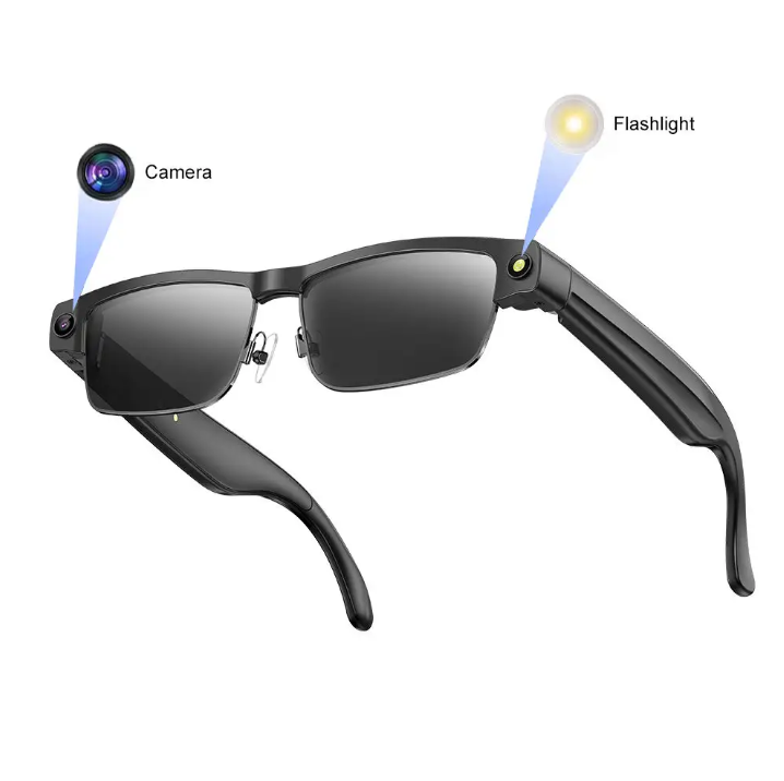 I0121 Smart Camera Glasses  8MP Video Recording, AI Translation, WiFi Transmission, Bluetooth Headset Universal Compatibility