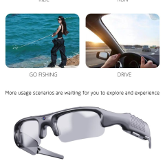 I000307 Smart Sports Camera Glasses  HD Camera, WiFi, App Control, Video Recording, Memory Card Storage Universal Compatibility
