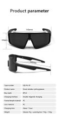 I0103 Sports Smart Sunglasses High-Strength Material All Mobile Devices