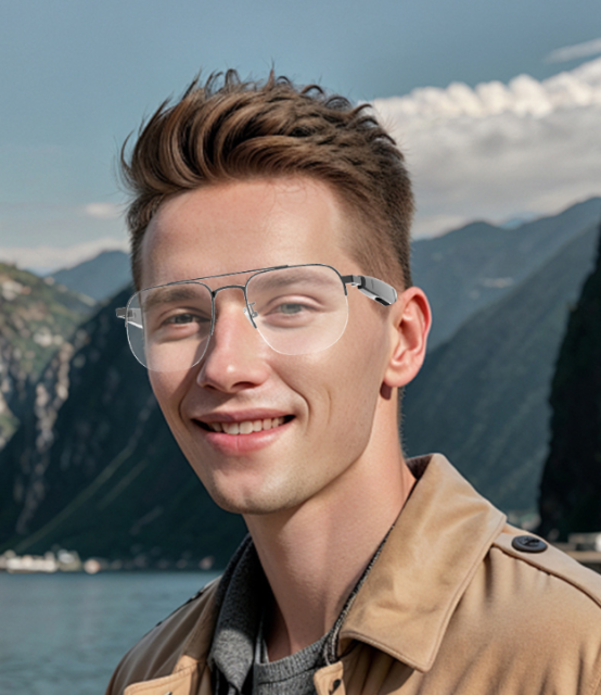 I000144 Smart Glasses  Bluetooth 5.4, Call, Gesture Control, Waterproof, Music Playback, Voice Assistant, Magnetic Design  Universal Compatibility