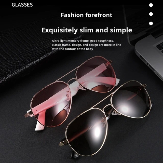I0016 Smart Sunglasses  Bluetooth 5.4, IPX5 Waterproof, Wireless Audio, Smart Assistant, Call & Music Playback  Universal Compatibility