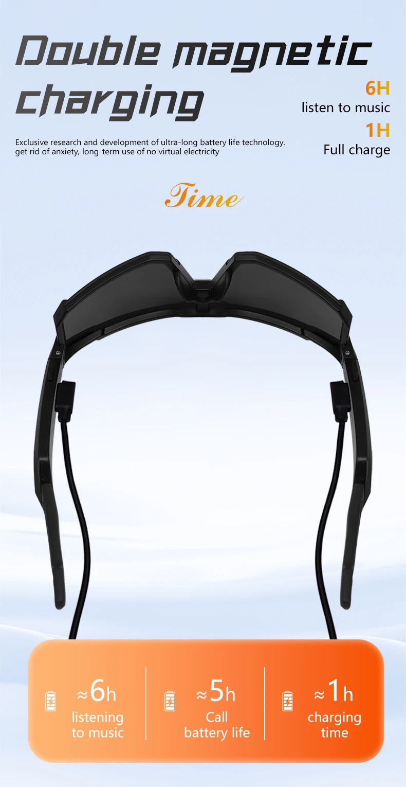 I0103 Sports Smart Sunglasses High-Strength Material All Mobile Devices