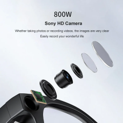 I0123 AI Smart Glasses with ChatGPT, AR Display & 8MP Camera Universal Compatibility