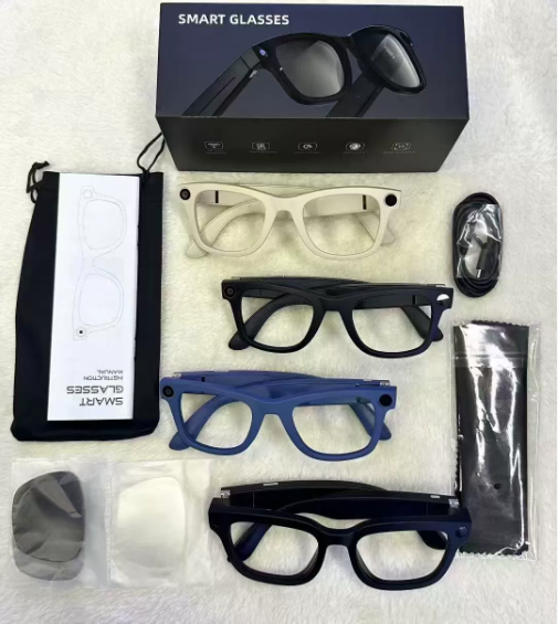 I0115 AI Smart Glasses 1080P 8MP Camera Translation AI Assistant Touch Control Anti‑Shake Universal Compatibility