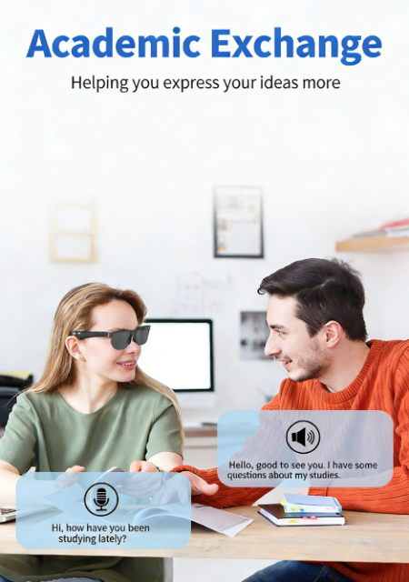 I0109 Smart Sunglasses with Waterproof AI Translation, Bluetooth & Built-in Earphones Universal Compatibility