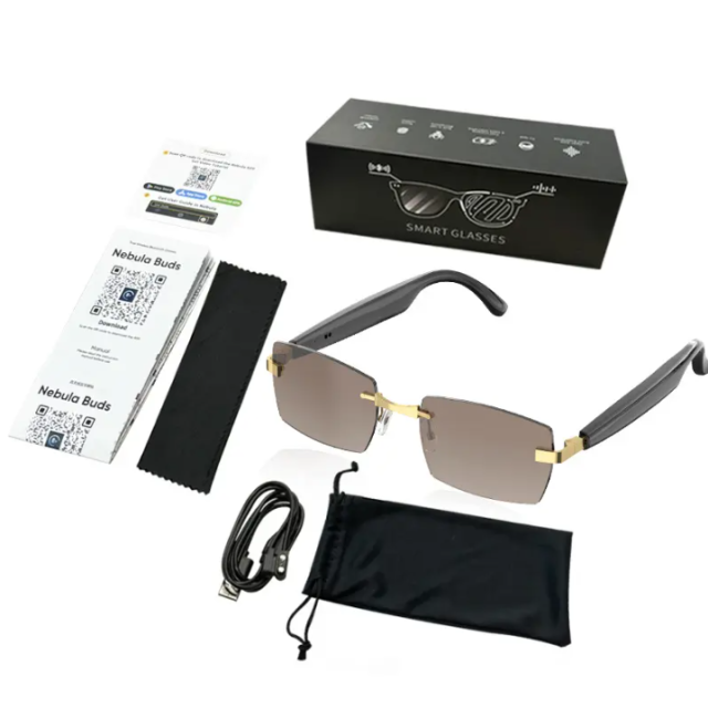 I0125 Smart Sunglasses with Wireless Audio, 1080P Video, AI Translation & IPX5 Waterproof Universal Compatibility