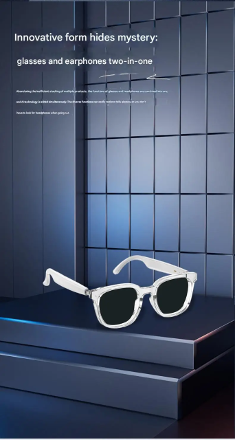 I0126 AI Smart Audio Sunglasses  AI Translation, Hands-free Call, Music Playback, Polarized Lens  Universal Compatibility