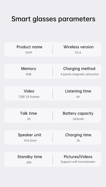 I0102 AI Smart Glasses with Real-time Translation, Dual Camera, 1080P Video & IPX5 Waterproof Universal Compatibility