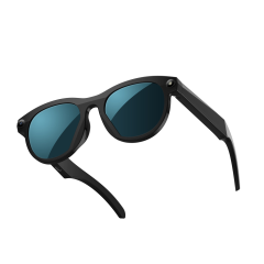 Black with blue coated lenses