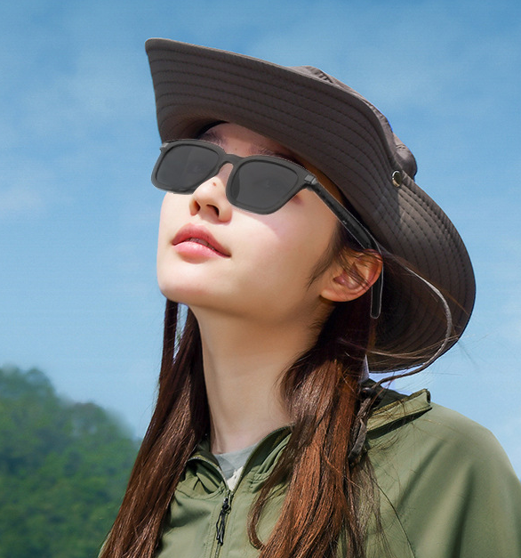 I000153 AI Smart Sunglasses  TWS Earbuds, Touch Control, Dual Language Translation, Audio Function  Universal Compatibility