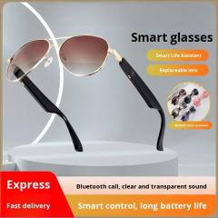 I0016 Smart Sunglasses  Bluetooth 5.4, IPX5 Waterproof, Wireless Audio, Smart Assistant, Call & Music Playback  Universal Compatibility