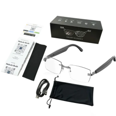 I0125 Smart Sunglasses with Wireless Audio, 1080P Video, AI Translation & IPX5 Waterproof Universal Compatibility