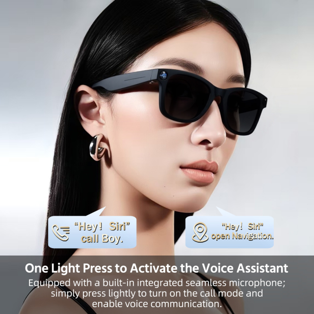 I0123 AI Smart Glasses with ChatGPT, AR Display & 8MP Camera Universal Compatibility