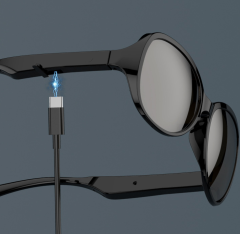 I000147 Smart Sunglasses  Bone Conduction Audio, Wireless Connection, IPX5 Waterproof, Dual Audio  Universal Compatibility