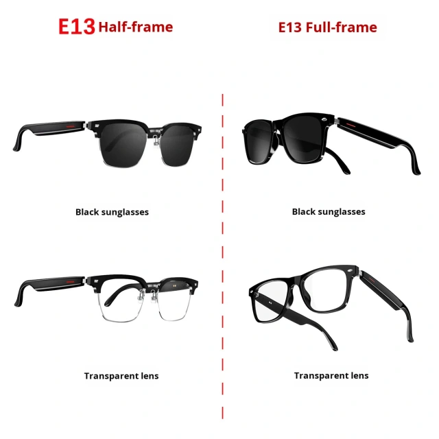 I0017 Smart Sport Sunglasses with Wireless Audio, Built-in Speaker & Calling Function Universal Compatibility