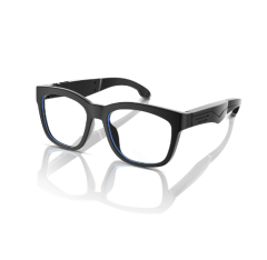 White anti-blue light lenses - large frame