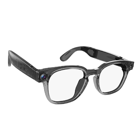 I0122 Smart Glasses with Blue Light Blocking, Directional Audio, AI Translation & 1080P Resolution Universal Compatibility