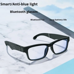 I0011 Smart Glasses  Wireless Audio, Blue Light & UV Protection, Waterproof, BT Call, Music Playback  Universal Compatibility