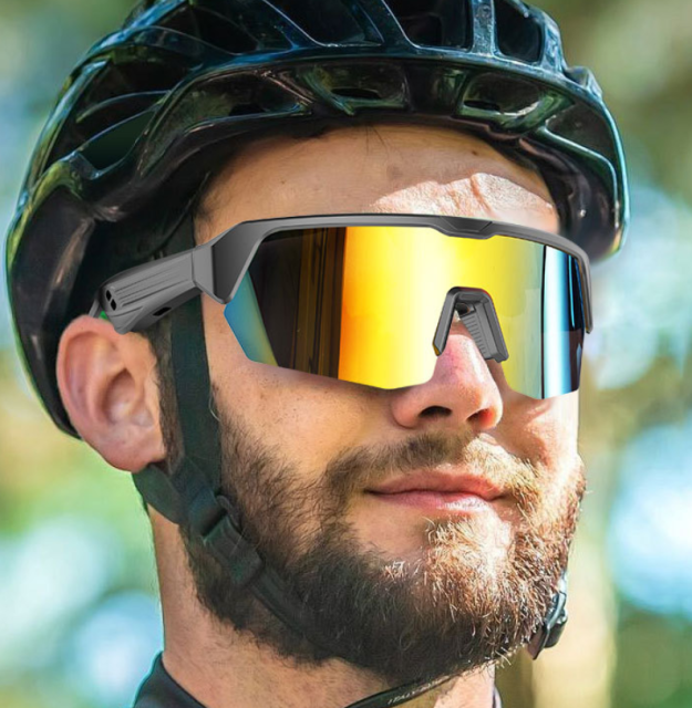 I000304 Smart Sunglasses  IPX5 Waterproof, Touch Control, Audio Call, Music Playback, Customizable  Universal Compatibility