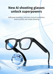 I0120 AI Smart Translation Glasses Hands-Free Camera Video Call Music Glasses