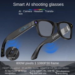 I0018 Smart Glasses  800W HD Camera, 32GB Storage, WiFi Transfer, ChatGPT Integration, Gesture Control, AI Translation, Photography Universal Compatibility