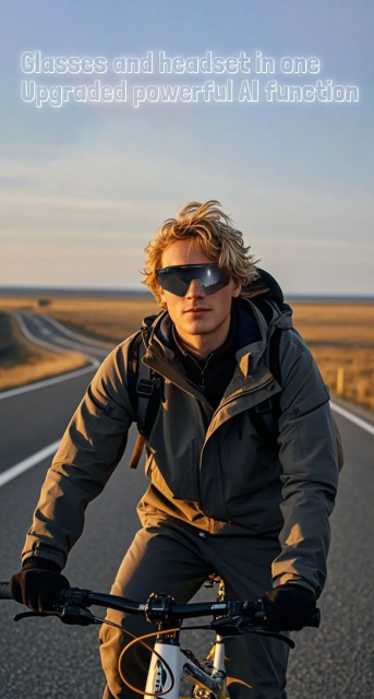 I0129 Smart Sunglasses  AI Translation, Deepseek AI Integration, Sports Safety Design  Universal Compatibility