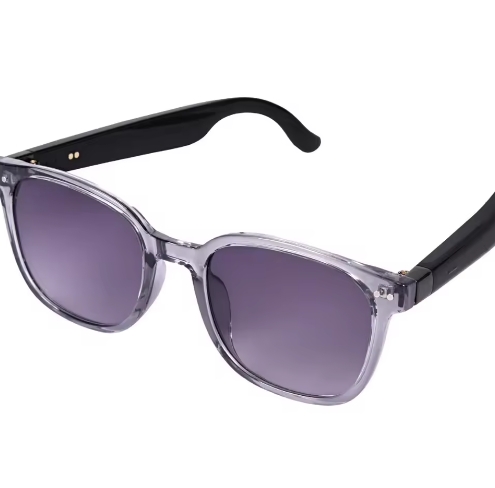 I000155 AI Smart Glasses 1080P, Music, Call, AI Voice Translation, Voice Assistant, IPX5 Waterproof, Type-C Charging, App Control Universal Compatibility