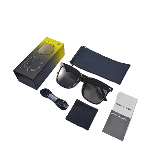 I000302 Smart Sunglasses  UV Protection, Music Playback, Call Function, Noise Reduction, Portable Design  Universal Compatibility