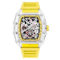 I000176 Waterproof Tonneau Wristwatch Chronograph Sport Watch